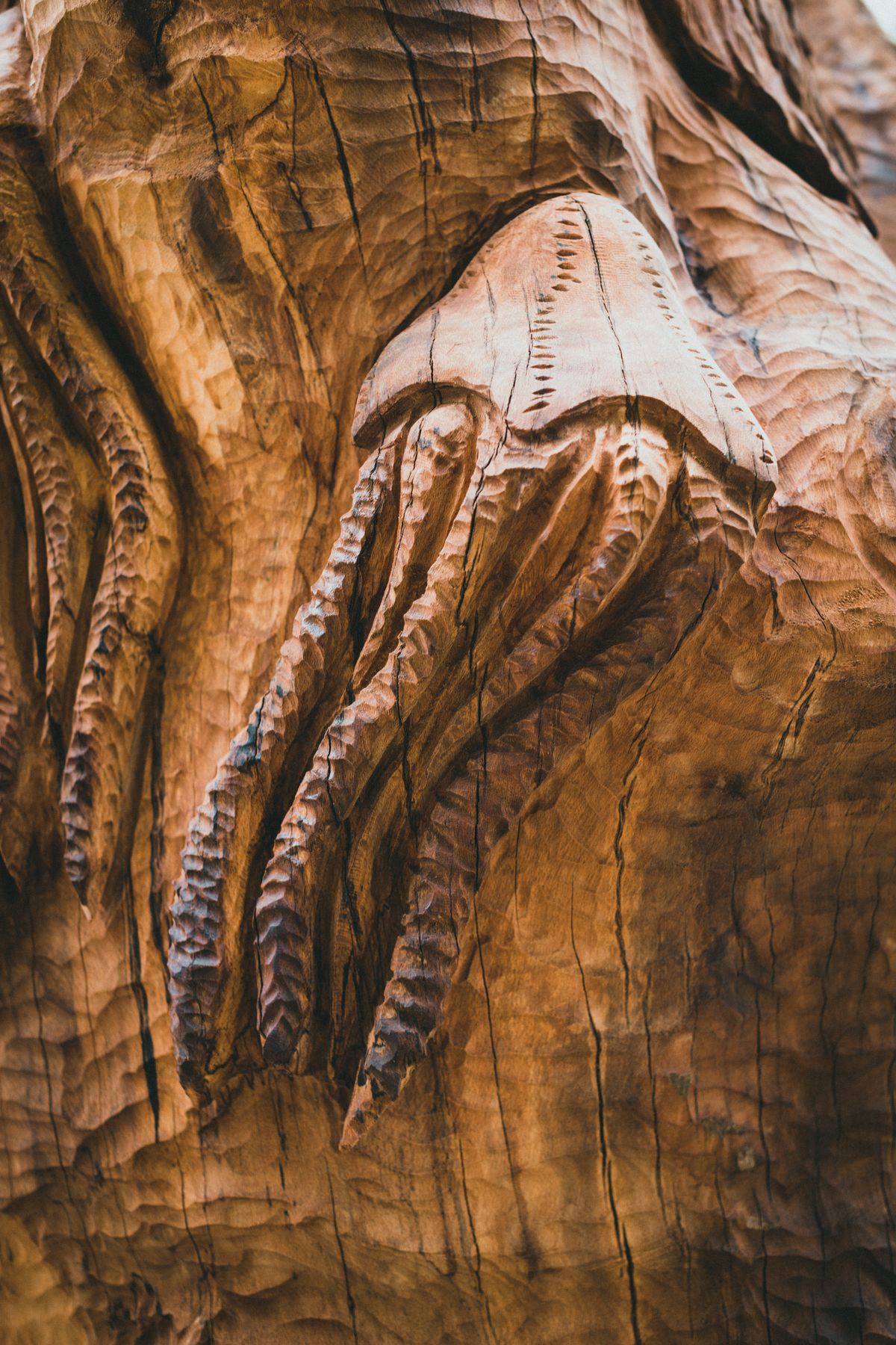 Hand-Carved Cedar Chess Set