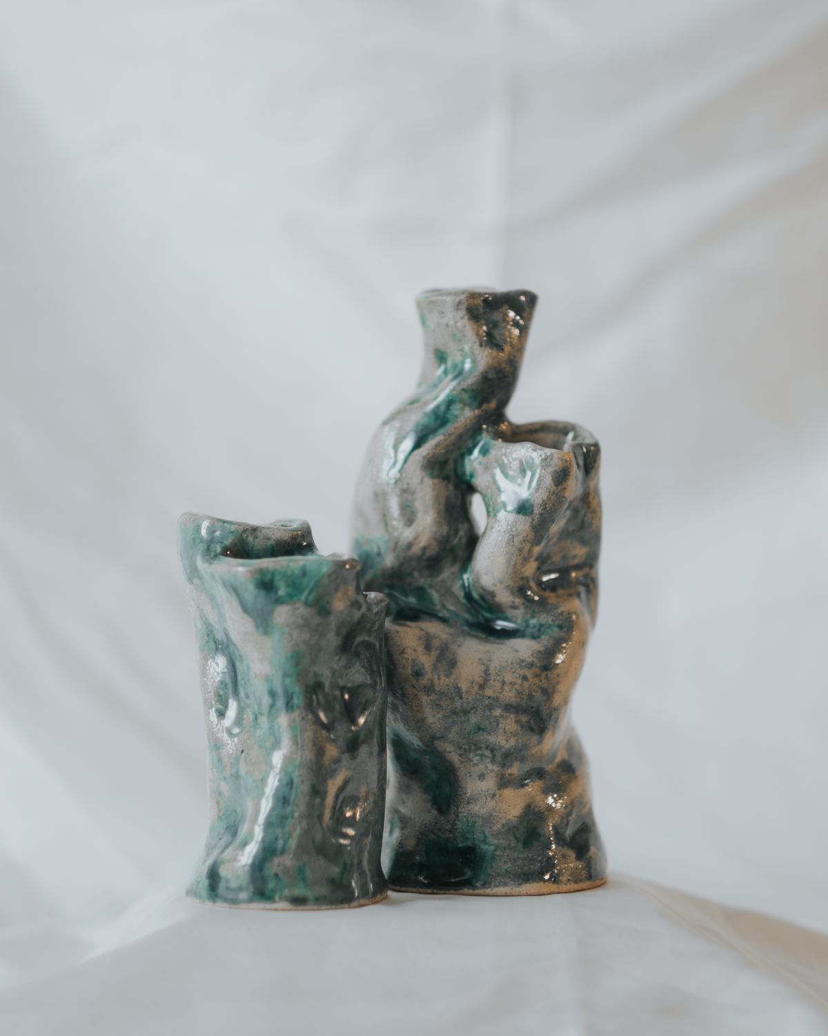 Hand-Thrown Glazed Pitcher